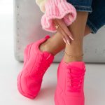 Sneakersy jednokolorowe Różowe – Myrella 2