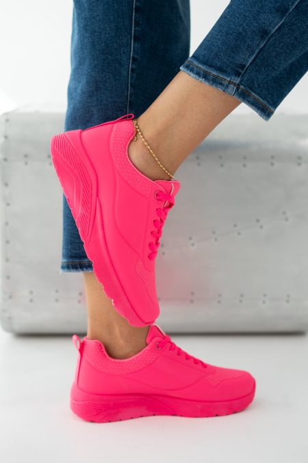 Sneakersy jednokolorowe Różowe – Myrella 1