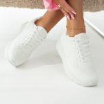Sneakersy jednokolorowe Białe – Myrella 2