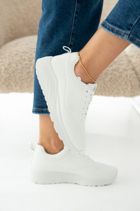 Sneakersy jednokolorowe Białe – Myrella 1