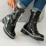 Botki z zamkiem z przodu Czarne – Corielle 3
