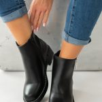 Botki glamour z ozdobnymi detalami Czarne – Aurene 4