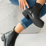Botki glamour z ozdobnymi detalami Czarne – Aurene 3