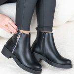 Botki z cyrkoniami Czarny - Zenoriah 4