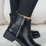 Botki z cyrkoniami Czarny - Zenoriah 2