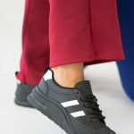 Sportowe sneakersy z grubą podeszwą Czarne – Neliora 1
