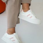 Sportowe sneakersy z grubą podeszwą Białe – Neliora 4