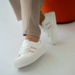 Sportowe sneakersy z grubą podeszwą Białe – Neliora 3