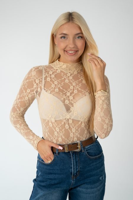 Body koronkowe Biały – Lacivra 1