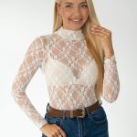 Body koronkowe Biały – Lacivra 1