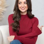 Sweter z półgolfem Bordowy – Halynira 4