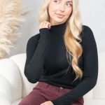 Sweter z półgolfem Czarny – Halynira 5