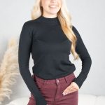 Sweter z półgolfem Czarny – Halynira 6