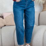 Jeansy damskie balloon z wysokim stanem – Aerivra 3