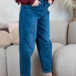 Jeansy damskie balloon z wysokim stanem – Aerivra 2