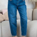 Jeansy damskie balloon z wysokim stanem – Aerivra 1