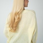 Sweter moherowy rozpinany Kremowy – Morenza 4