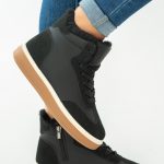 Buty zimowe damskie z futerkiem Czarne – Orlyssa 1