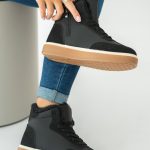 Buty zimowe damskie z futerkiem Czarne – Orlyssa 4
