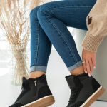 Buty zimowe damskie z futerkiem Czarne – Orlyssa 2