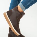 Buty zimowe damskie z futerkiem Czekoladowe – Orlyssa 4