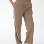 Spodnie dresowe damskie oversize Beżowy – Strivelle 1