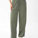 Spodnie dresowe damskie oversize Oliwkowy – Strivelle 2