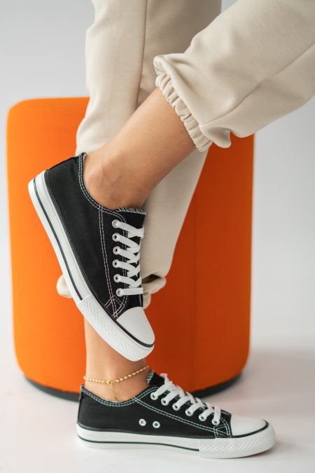 Trampki casualowe damskie Czarne – Casoria 1