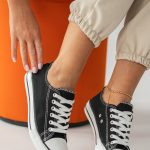 Trampki casualowe damskie Czarne – Casoria 3