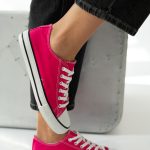 Trampki casualowe damskie Fuksjowe – Casoria 1