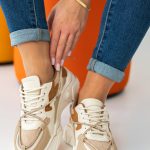 Sneakersy fashion damskie Camelowe – Gravissa 3