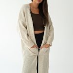 Kardigan koń Beżowy – Equinelle 1