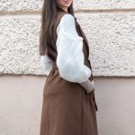 Kamizelka płaszczowa Czekoladowy – Vestynne 5