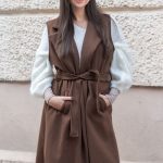 Kamizelka płaszczowa Czekoladowy – Vestynne 1