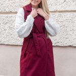 Kamizelka płaszczowa Bordowy – Vestynne 4