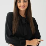 Bluzka koszulowa z wiązaną kokardą przy dekolcie Czarny – Bowissa 2