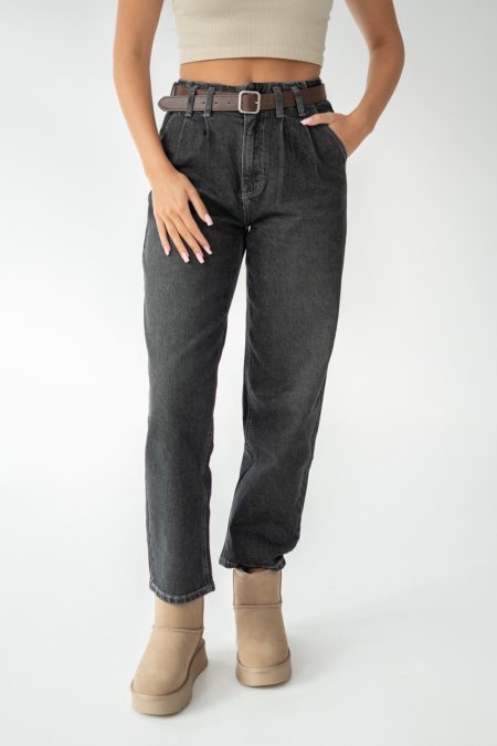 Jeansy wide leg z wysokim stanem – Noirvessa 1