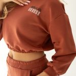 Komplet damski mini hoodie i jogger Ceglasty – Minvessa 4