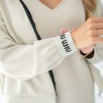 Bluza na zamek i sukienka z lampasami Beżowy – Minorielle 4