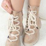 Sznurowane botki na traperowej podeszwie Fango - Cyravelle 3