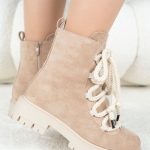 Sznurowane botki na traperowej podeszwie Fango - Cyravelle 6