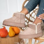 Śniegowce w stylu UGG kolor fango na kartonie SAND - Fango 4