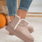 Śniegowce w stylu UGG kolor fango na kartonie SAND - Fango 2