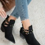 Botki na obcasie w szpic Czarny – Arlorya 2