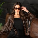 Ramoneska damska z frędzlami Czekoladowy – Trevianne 8