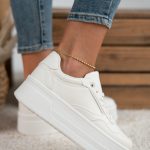 Sneakersy na wysokiej platformie Beżowy - Rosavine 2