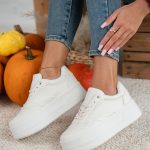 Sneakersy na wysokiej platformie Beżowy - Rosavine 3