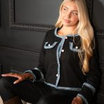 Marynarka z jeansowymi wstawkami Czarny – Aurynne 4