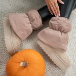 Śniegowce ocieplane na platformie z elastyczną kostką Fango – Snolira 2