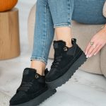 Sneakersy zimowe na grubej podeszwie Czarny – Tarynne 2